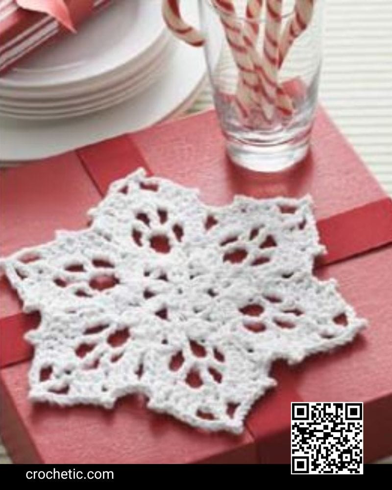 Snowflake Dishcloth - Crochet Pattern