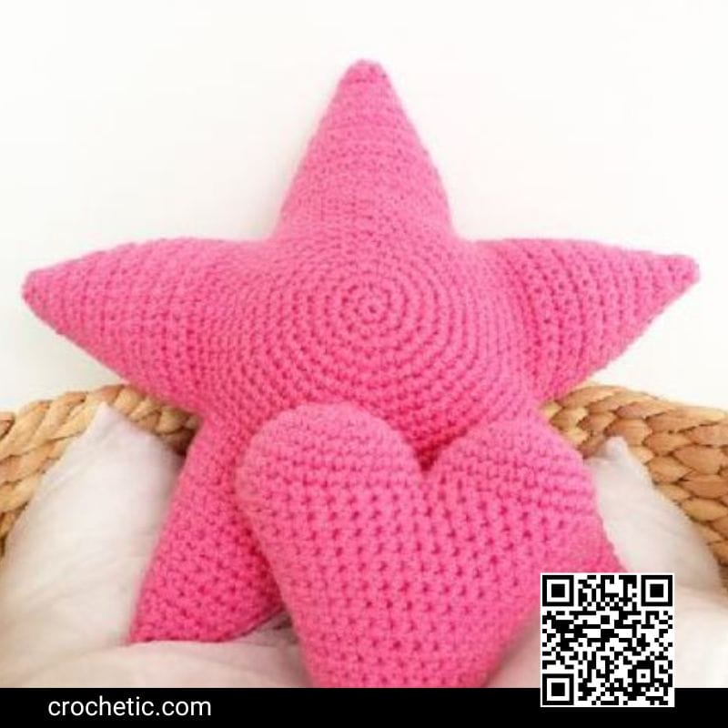 Star and Mini Heart - Crochet Pattern