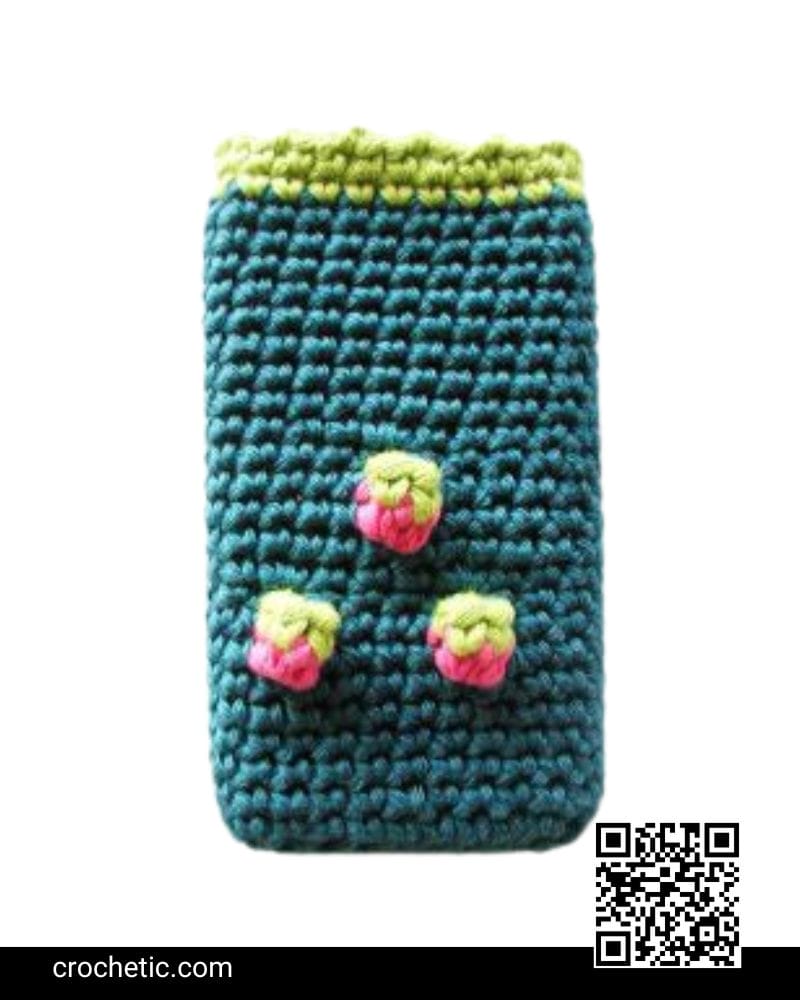 Strawberry Iphone Cover - Crochet Pattern