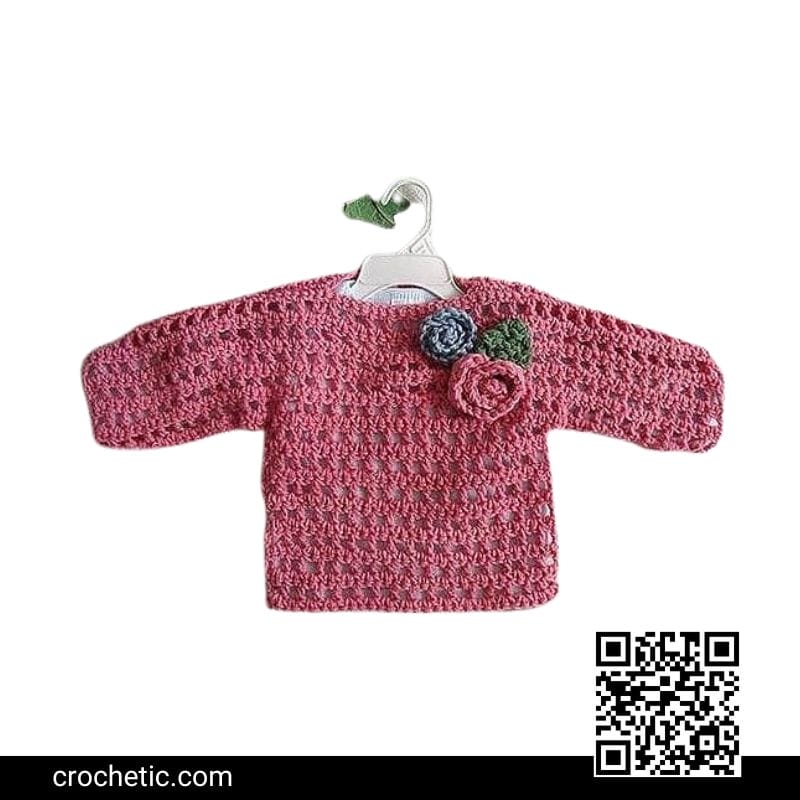 Summer Mesh Pullover Sweater - Crochet Pattern