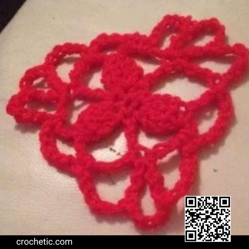 Triangle Flower Motif - Crochet Pattern