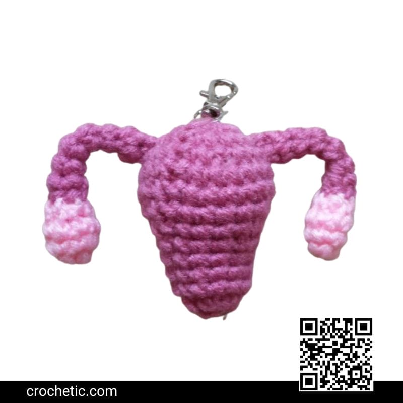 Uterus Keychain - Crochet Pattern