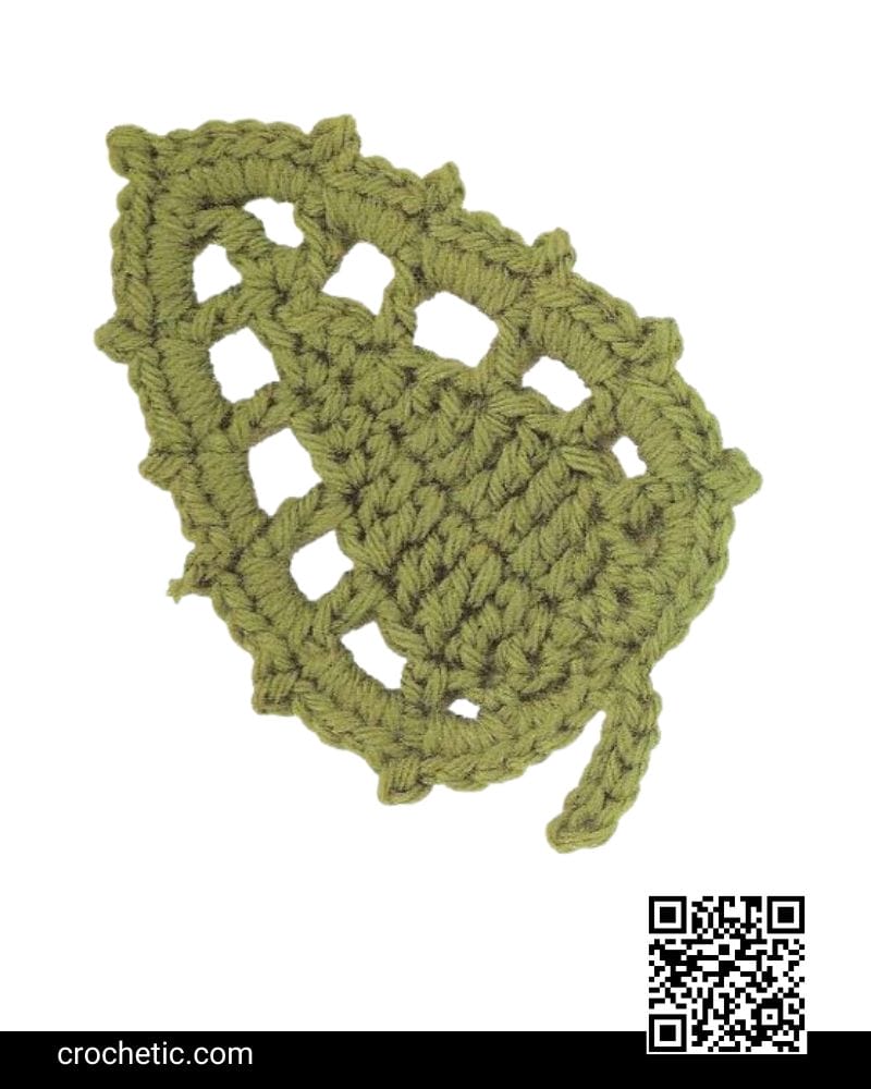 Veined Leaf - Crochet Pattern