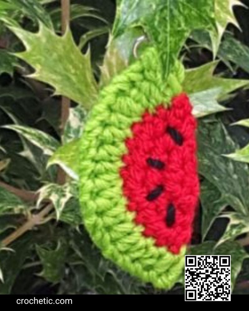 Water Melon Keychain - Crochet Pattern