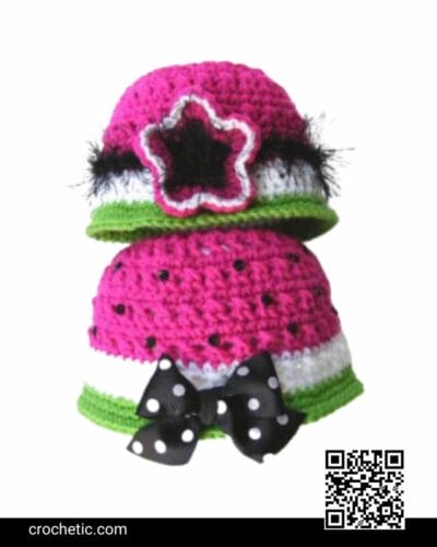 Watermelon Crochet Hat - Crochet Pattern