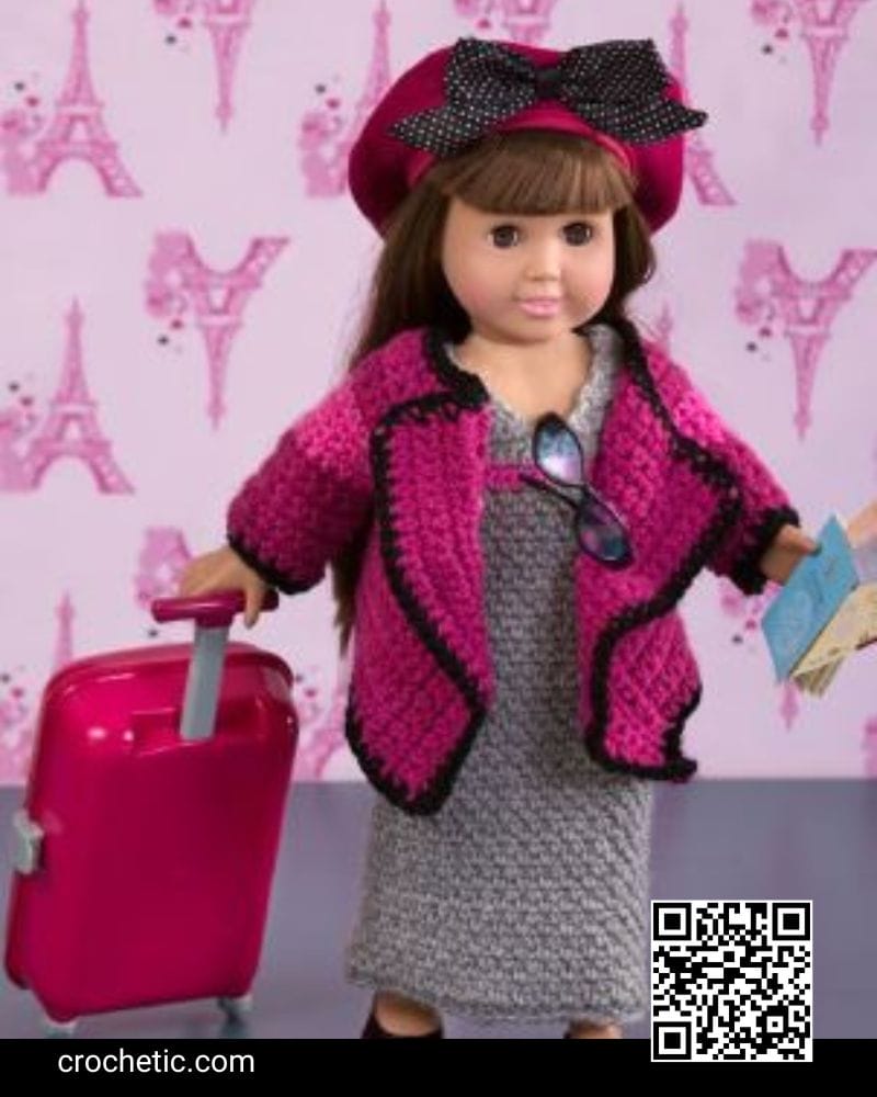 World Traveler Doll Outfit - Crochet Pattern