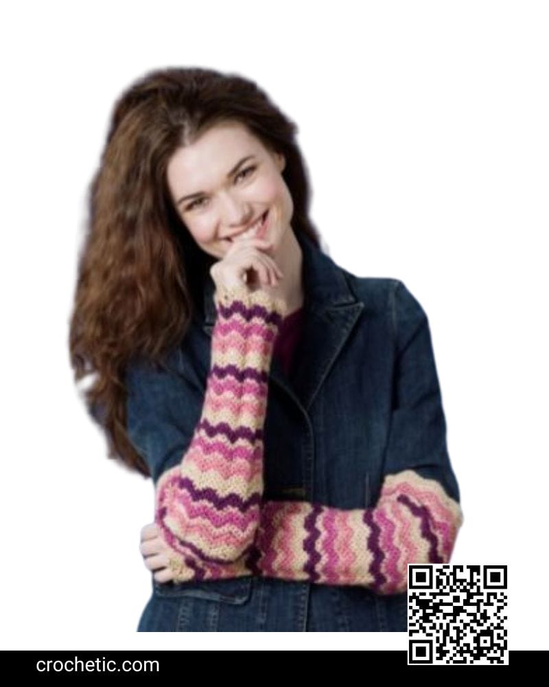 Zig Zag Arm Warmers - Crochet Pattern