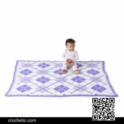 Argyle Baby Blanket - Crochet Pattern
