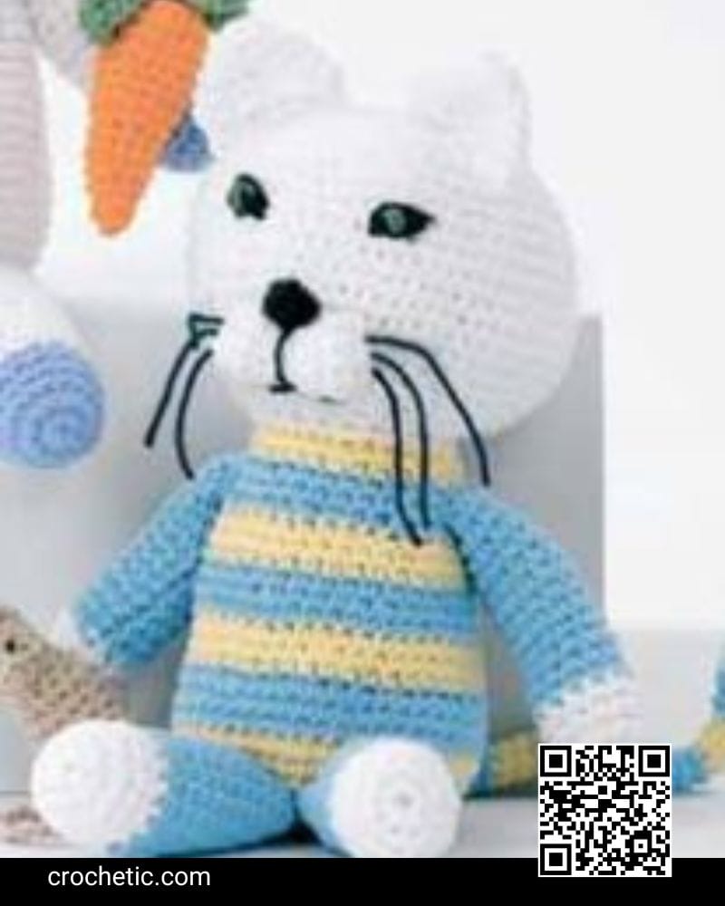 Baby’s Kitty and Mouse - Crochet Pattern