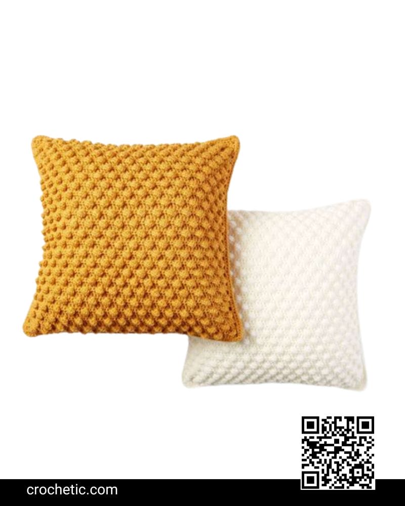 Bobble-Licious Pillows – Crochet Pattern