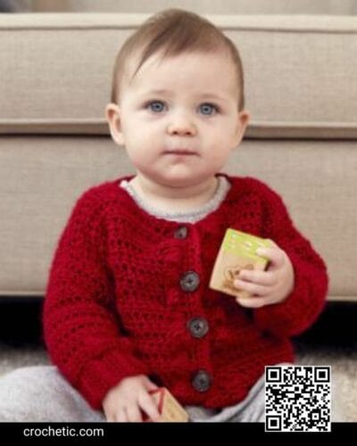 Bobbly Baby Cardigan - Crochet Pattern