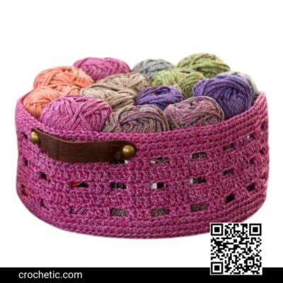 Bricks Basket - Crochet Pattern