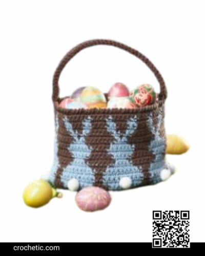 Bunny Egg Basket - Crochet Pattern