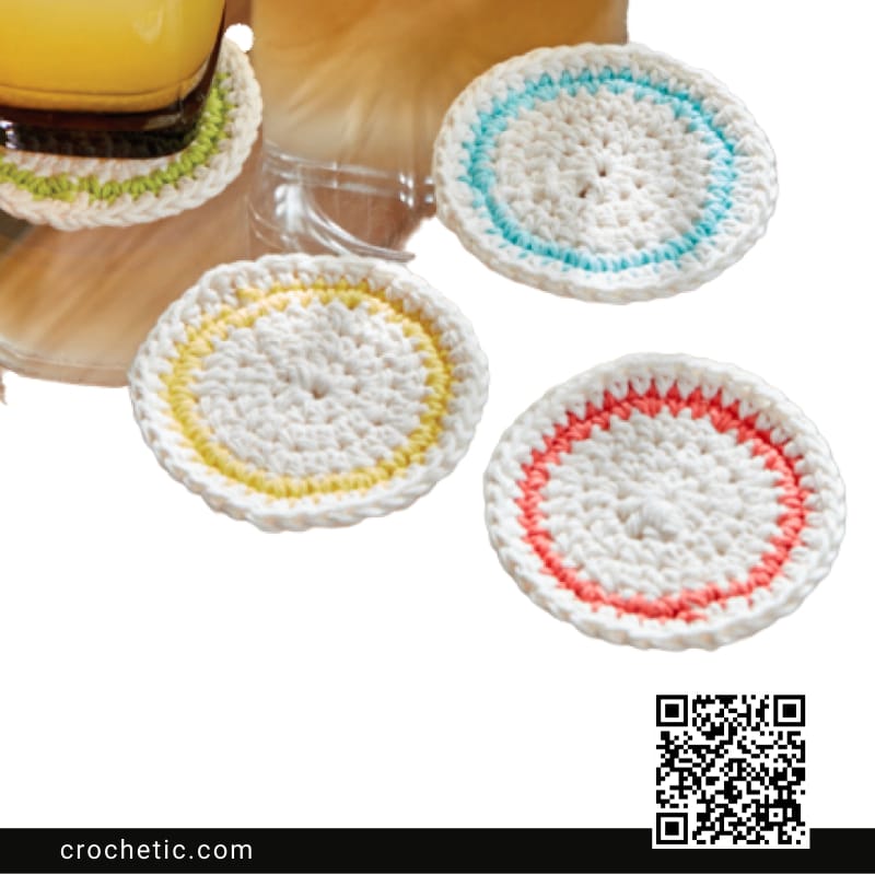 Round About Crochet Coasters - Crochet Pattern