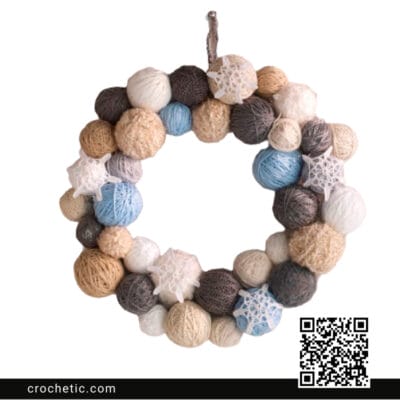 Snowflake Wreath - Crochet Pattern