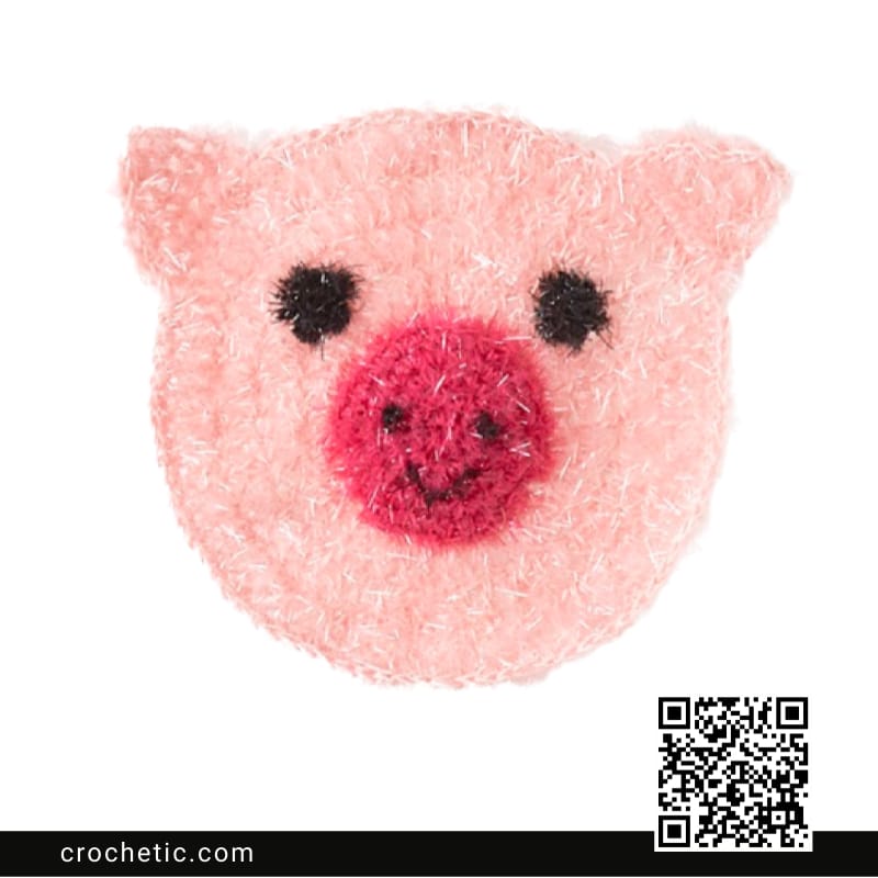 Sparkle Pig Scrubby - Crochet Pattern