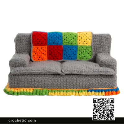 Crochet Kitty Couch - Crochet Pattern