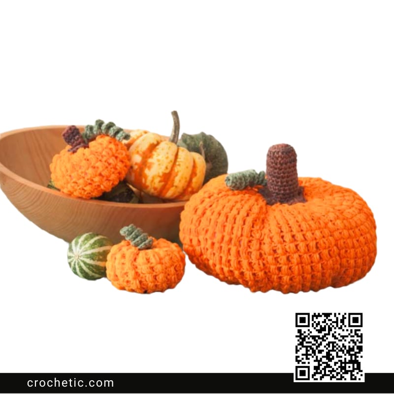 Sugar'N Cream Pumpkins - Crochet Pattern