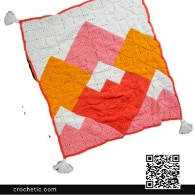 Mountain Range Crochet Blanket - Crochet Pattern