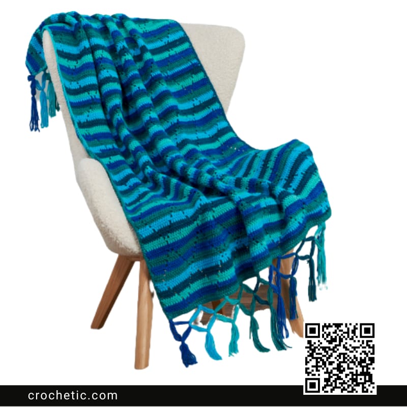 Diamond Lattice Crochet Blanket - Crochet Pattern
