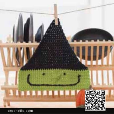 Witch Dishcloth - Crochet Pattern