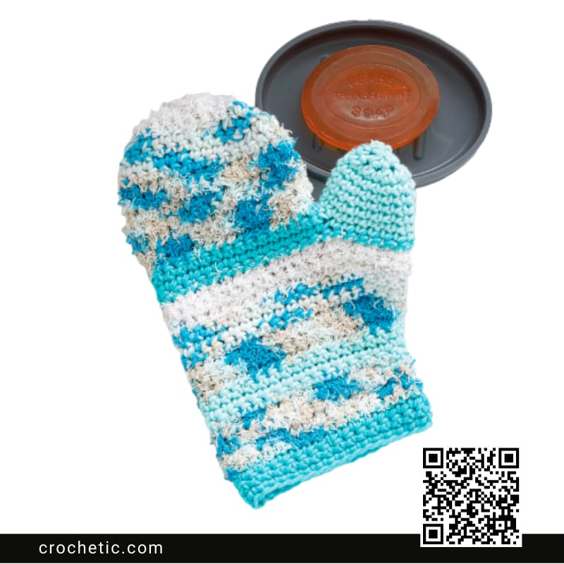 Scrub Clean Crochet Bath Mitt - Crochet Pattern