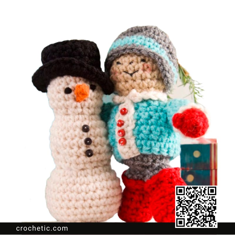 His First Snowman - Crochet Pattern
