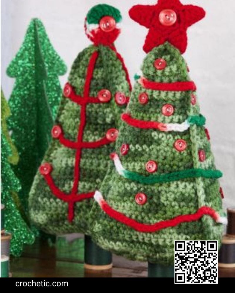 Christmas Tree Duo - Crochet Pattern