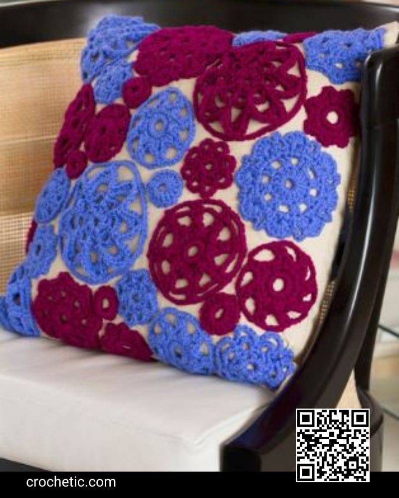 Circle Motif Pillow - Crochet Pattern
