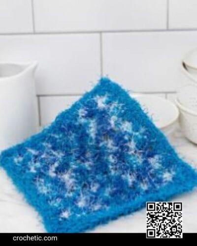 Color Block Crochet Dishcloth - Crochet Pattern