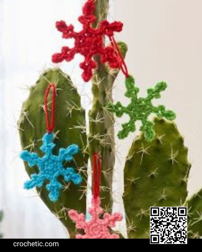 Colorful Snowflakes - Crochet Pattern