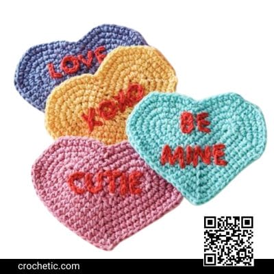 Conversation Coasters - Crochet Pattern