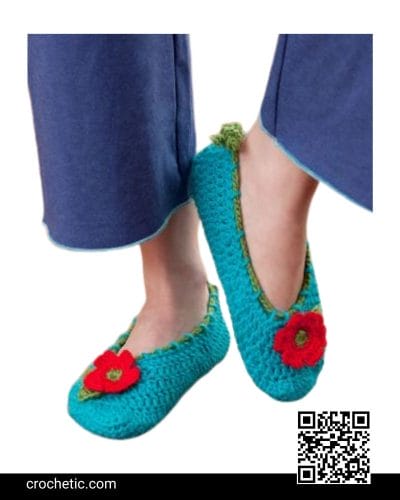 Cottage Slippers - Crochet Pattern