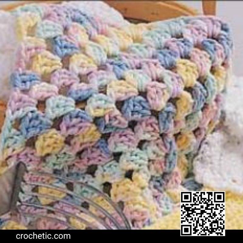 Cotton Granny Square Dishcloth - Crochet Pattern