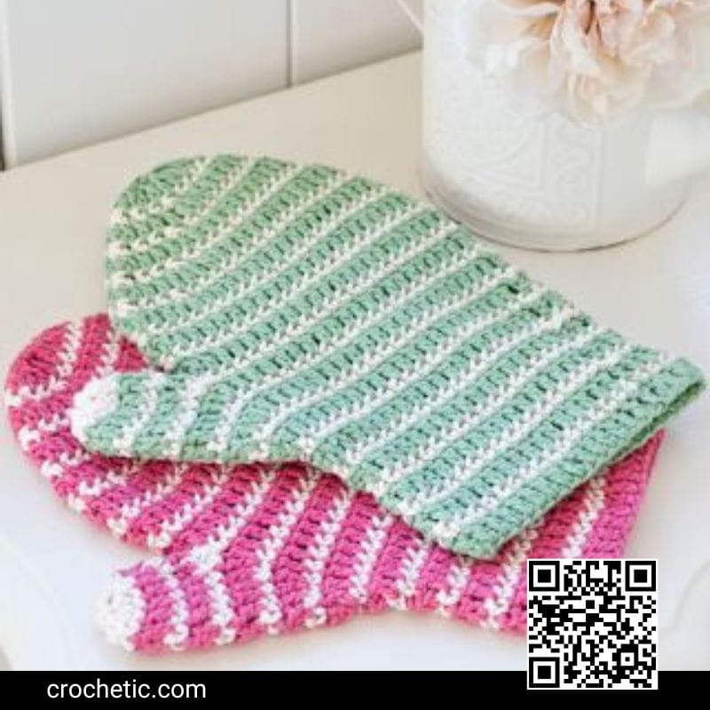Crochet Bath Mitt - Crochet Pattern