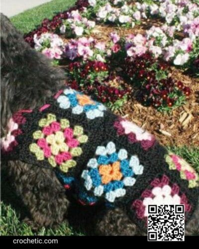 Dog's Granny Square Sweater - Crochet Pattern