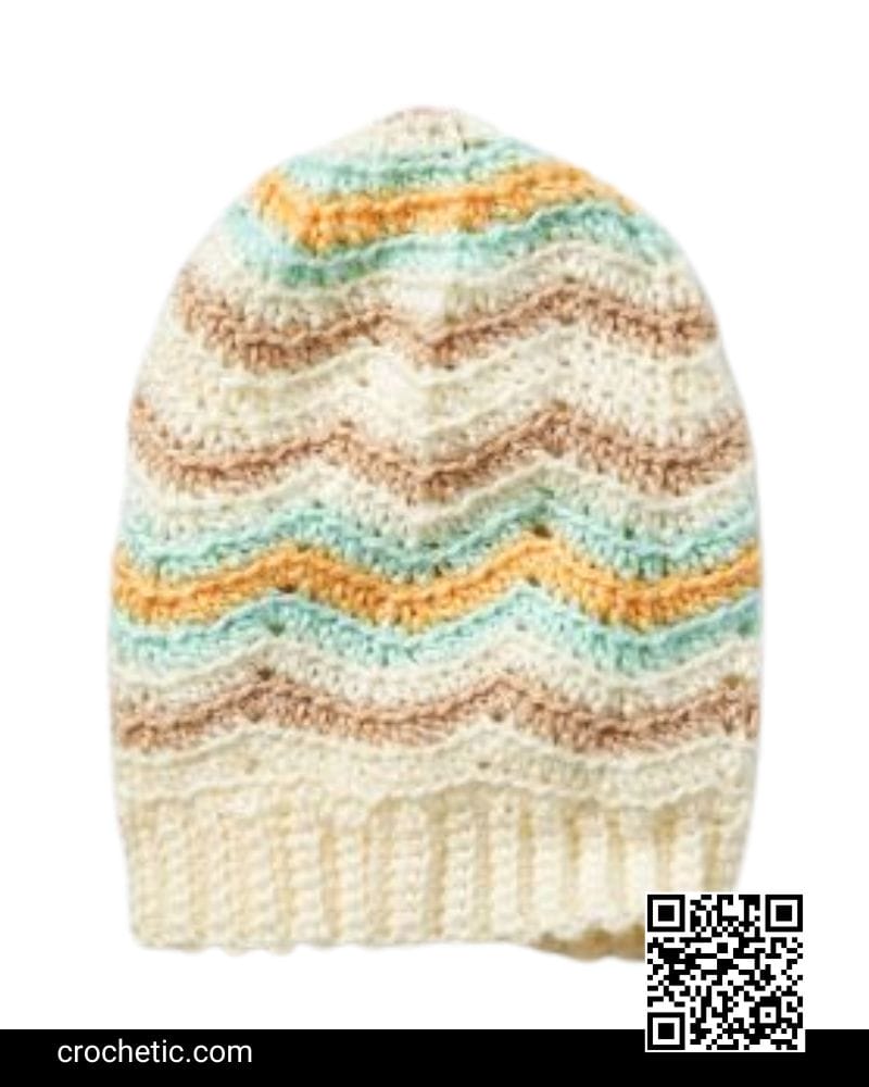 Easy Zig Zag Hat Crochet Pattern Crochet Patterns for Tops, Hats & More