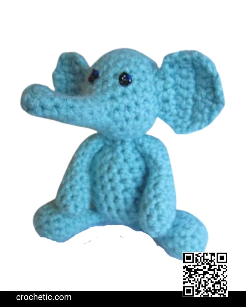 Eli the Tiny Elephant - Crochet Pattern