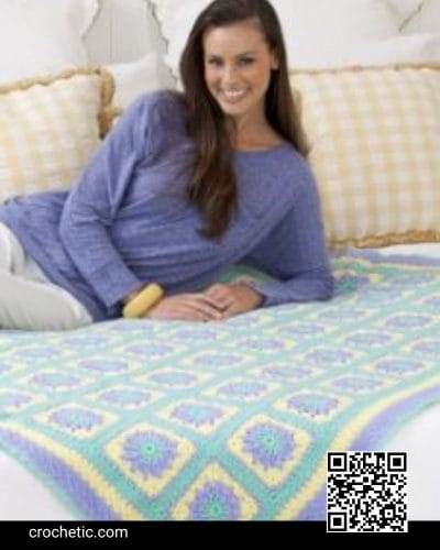 English Bloom Blanket - Crochet Pattern