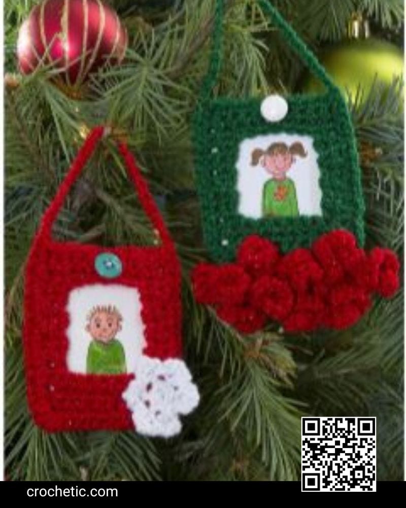 Festive Ornament Frames - Crochet Pattern