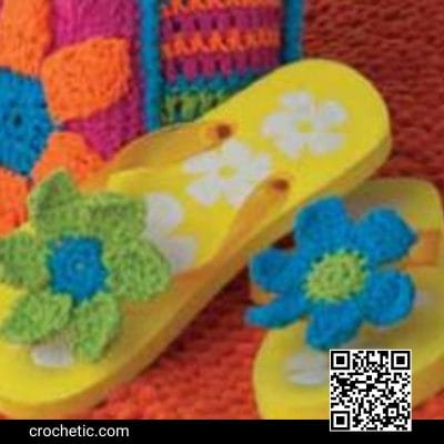 Flip Flop Flowers - Crochet Pattern