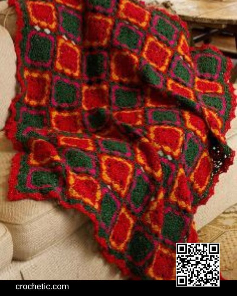 Fun for the Holidays Throw - Crochet Pattern