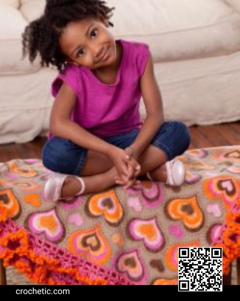 Girlie Fleece Blanket Edging - Crochet Pattern