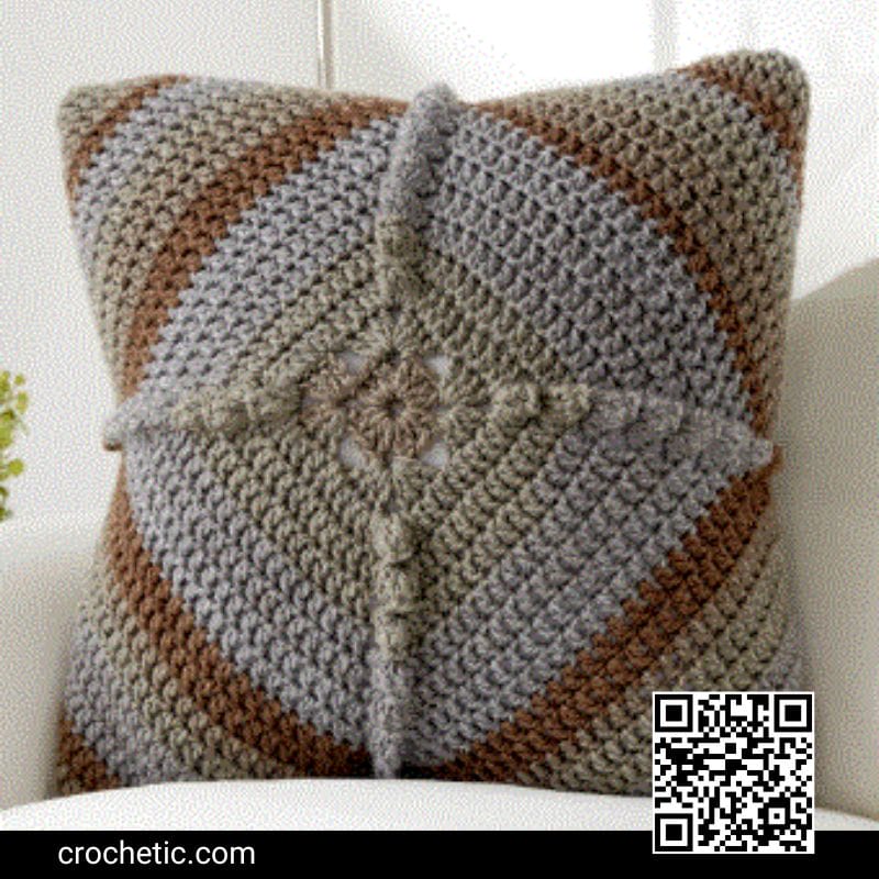 Granny Square Pillow - Crochet Pattern