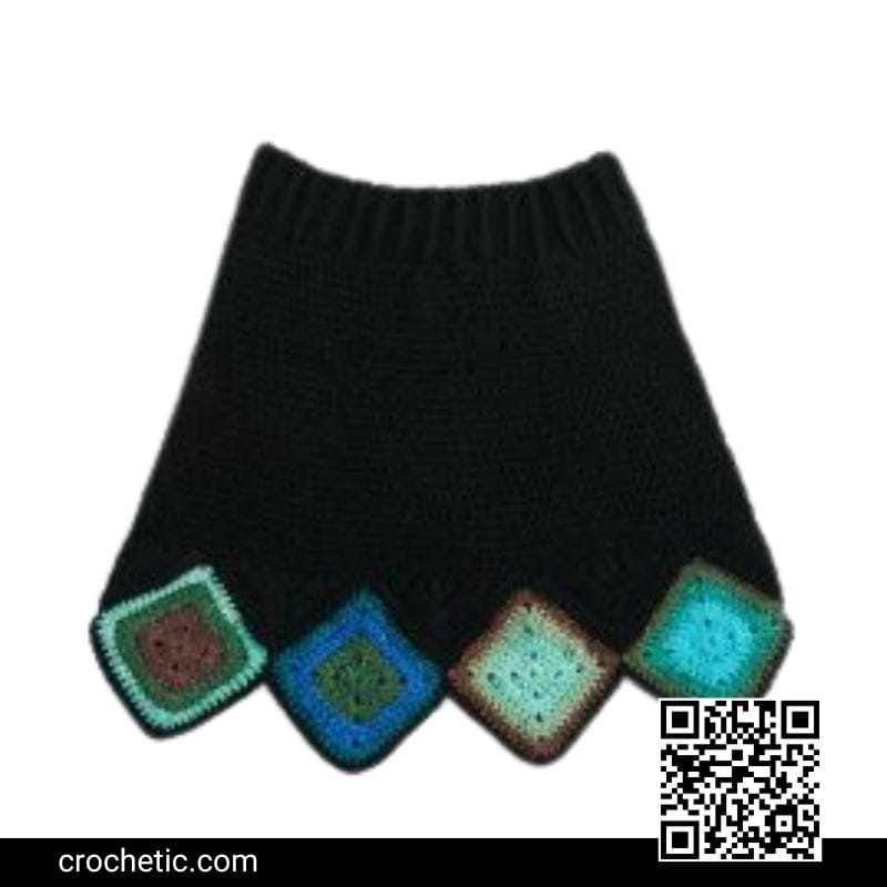 Granny Square Skirt - Crochet Pattern