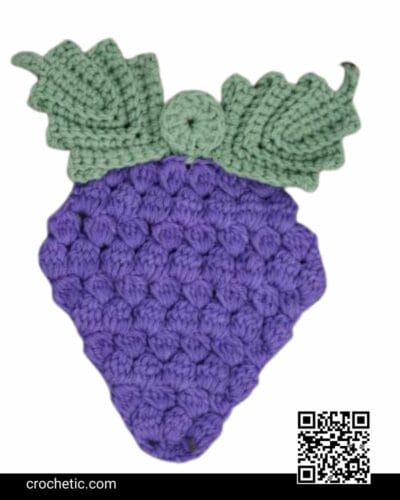Grapes Bunch Potholder - Crochet Pattern