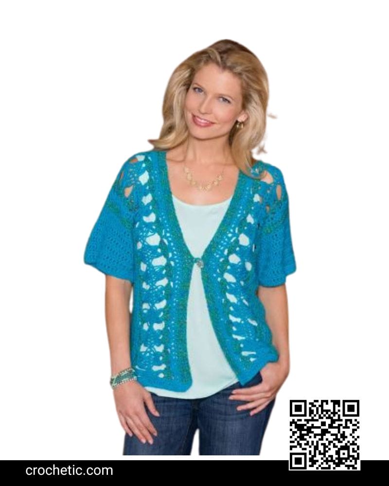 Hairpin Lace Vest - Crochet Pattern