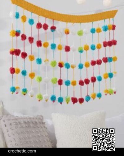 Happy Pompom Banner - Crochet Pattern