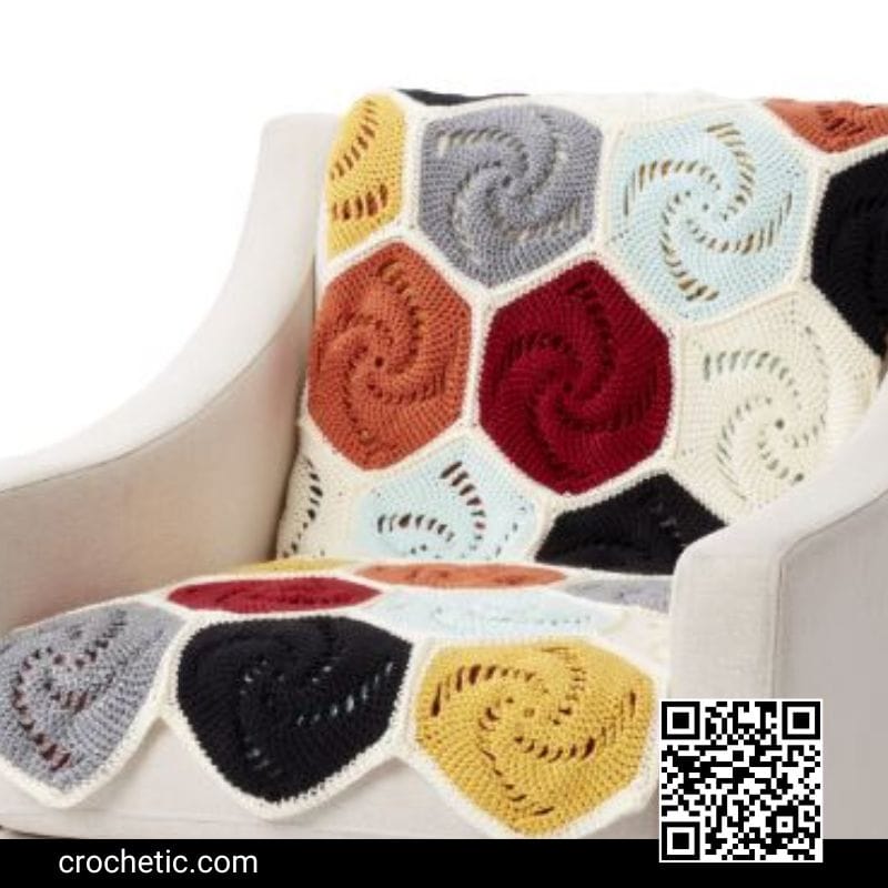 Hexagon Blanket - Crochet Pattern
