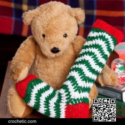 Holiday Ripple Stocking - Crochet Pattern